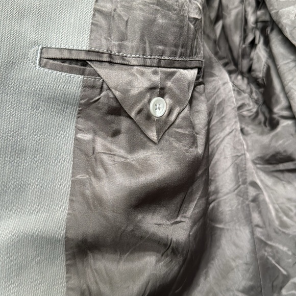 CALVIN KLEIN Double breasted blazer suit jacket, light grey, size XL - Picture 9 of 9